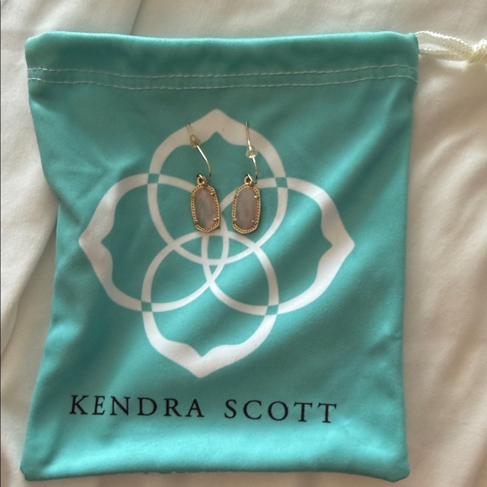 Kendra Scott Gold and Blush Earrings